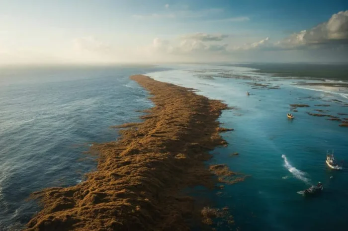 Μια καφέ λωρίδα 8.000 χιλιομέτρων απλώνεται στον Ατλαντικό και προκαλεί ανησυχία