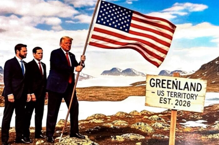 «Η Γροιλανδία έδαφος των ΗΠΑ από το 2026» το νέο μήνυμα του Τραμπ, έντυσε με τη σημαία της Αμερικής και τον Καναδά