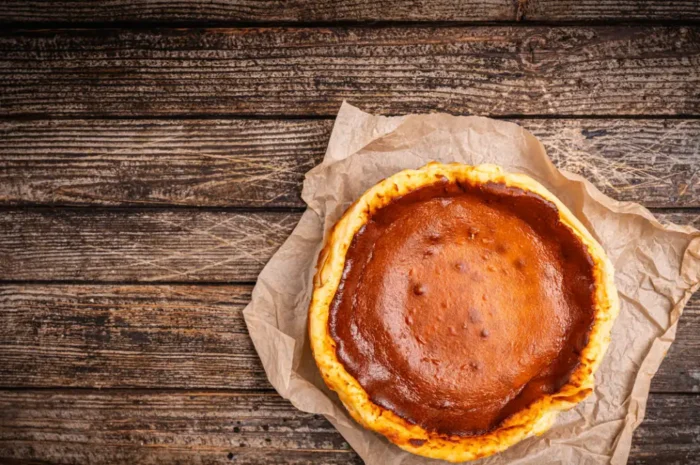 Συνταγή για βασκικό cheesecake ψημένο στον φούρνο