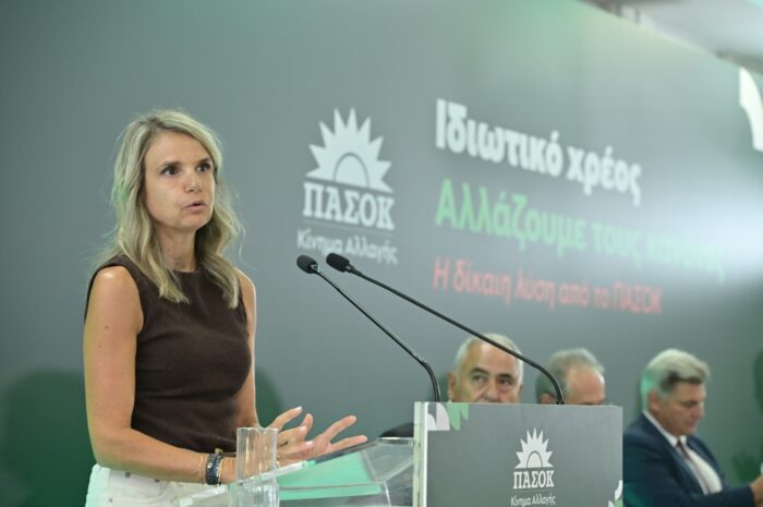 Μιλένα Αποστολάκη σε Κυριάκο Πιερρακάκη για τις «εισπρακτικές»: «Γιατί η κυβέρνηση δεν μερίμνησε για την εφαρμογή της απόφασης του Αρείου Πάγου;»